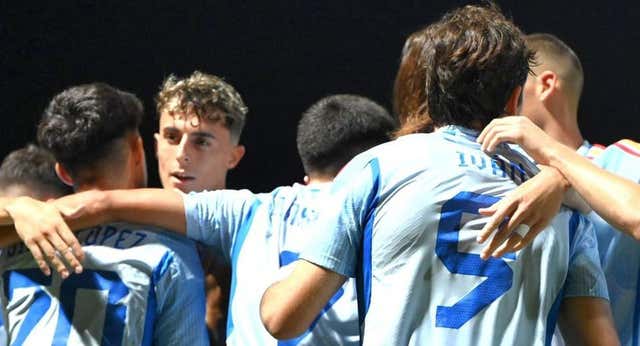 Gabri Veiga viene con fútbol desde Arabia: doblete y líder de la Sub-21