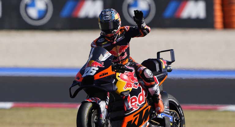 Dani Pedrosa con KTM en Misano.