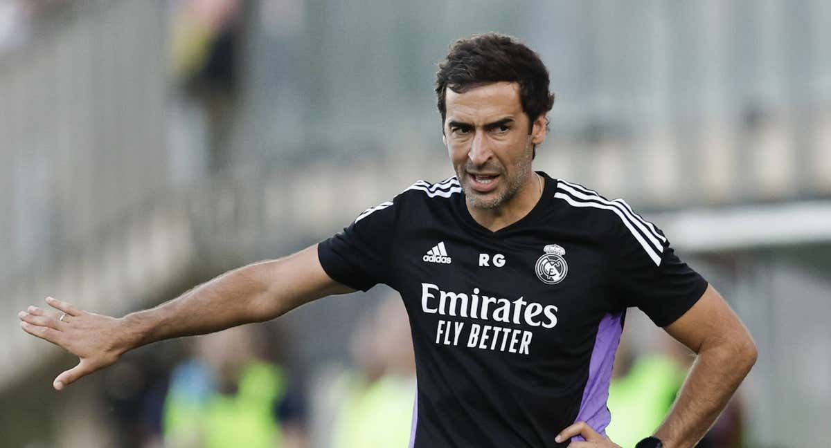 Raúl, en un partido con el Real Madrid Castilla./EFE