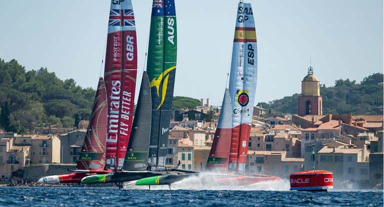 Gran Bretaña, Australia y España disputaron la final de SailGP en Saint Tropez.