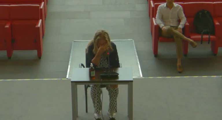 Arantxa Sánchez-Vicario, a su llegada al juicio.