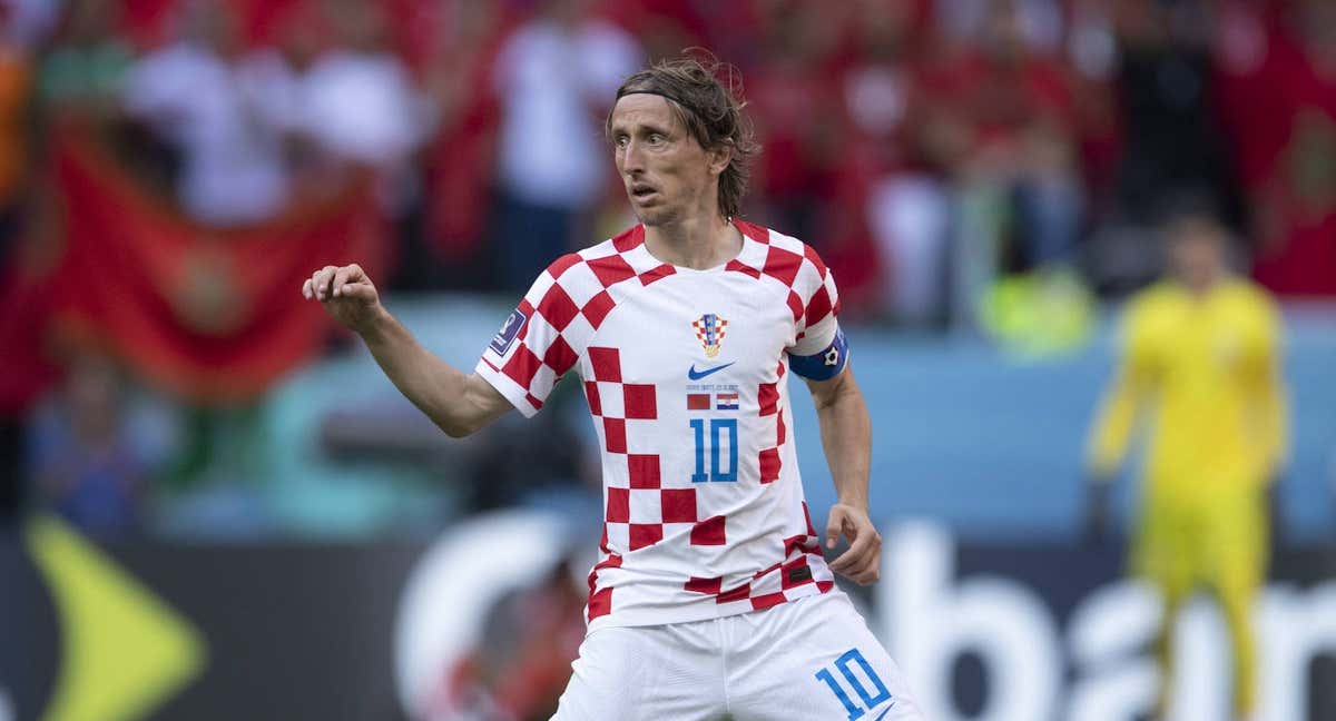 Modric, en un partido con Croacia./EFE