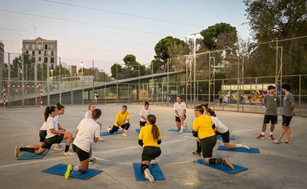 Las pistas polideportivas de la Travessera de Les Corts 252.