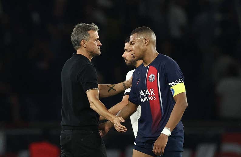 El PSG se estrella, Mbappé se desquicia y el proyecto de Luis Enrique no arranca