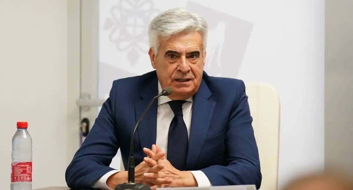 Pedro Rocha, presidente de la Junta Gestora de la RFEF. /FEX