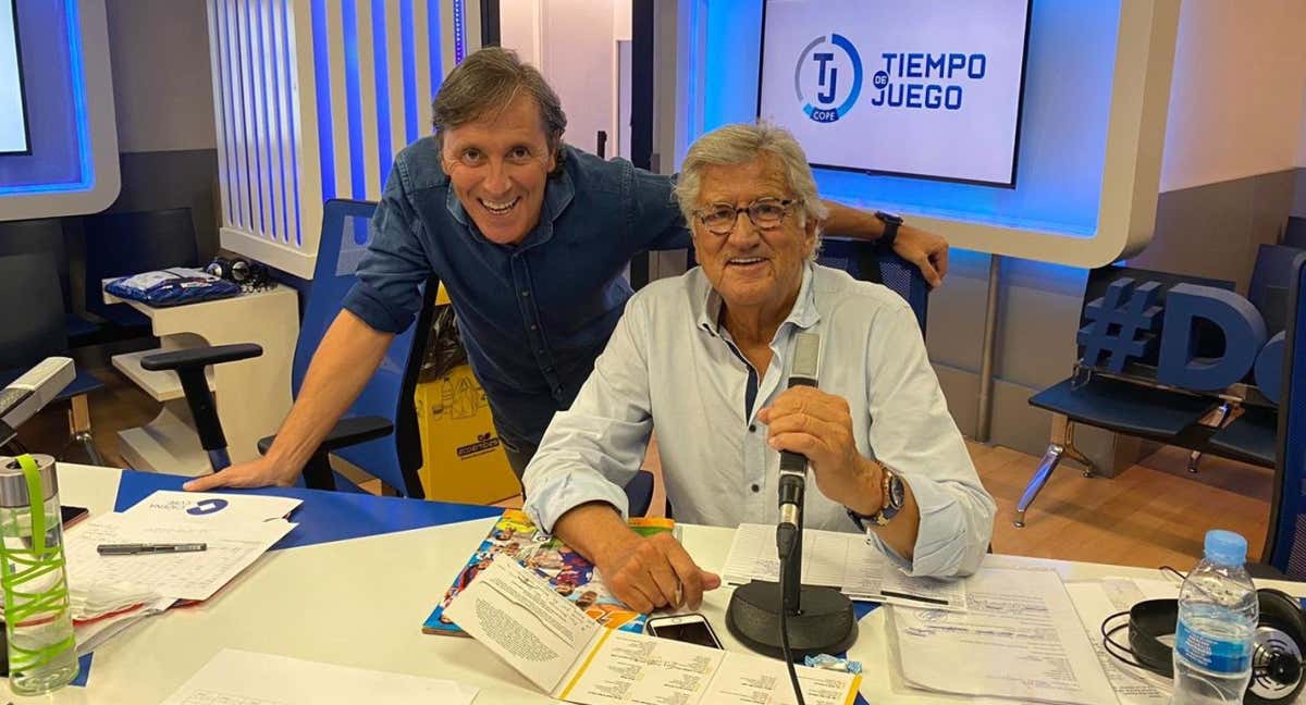 Paco González, junto a Pepe Domingo Castaño.