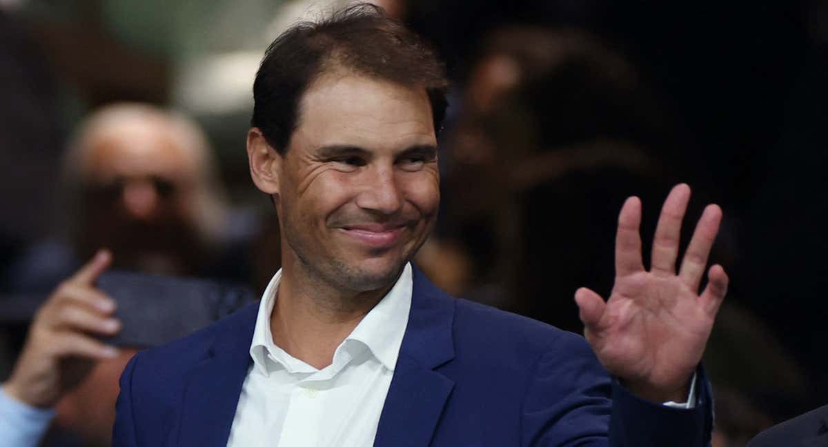 Rafael Nadal en el palco del Santiago Bernabéu para ver un Real Madrid - Real Sociedad./REUTERS