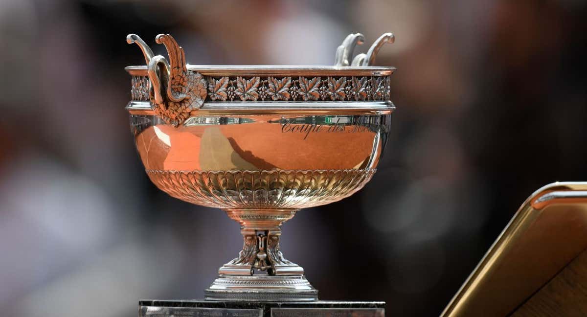 El trofeo de Roland Garros./AFP