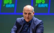 Tebas carga contra los puestos de Al-Khelaifi: “Le falta ser el portero de mi casa”
