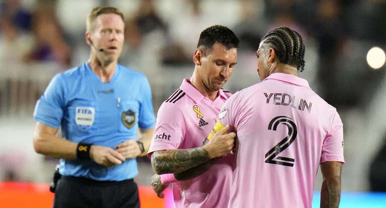 Lionel Messi pidió el cambio en el primer tiempo.