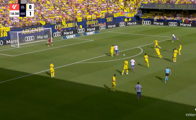 Pase clave de Gündogan para Lewandowski.  WYSCOUT