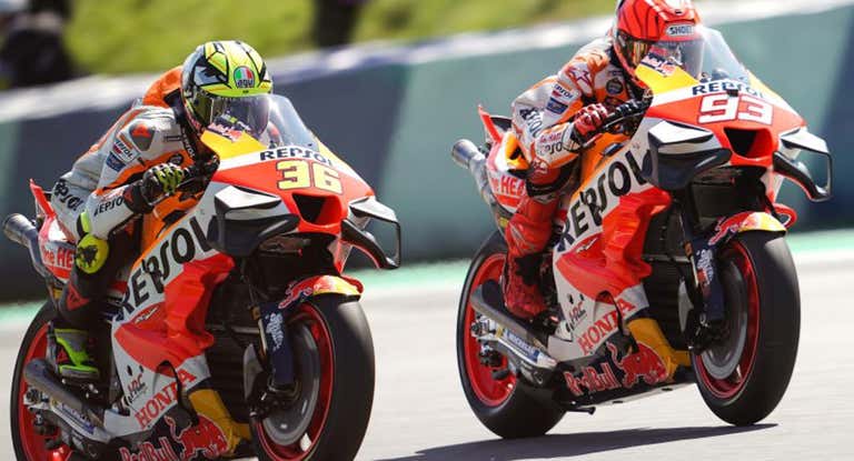 Marc Márquez.y Joan Mir.