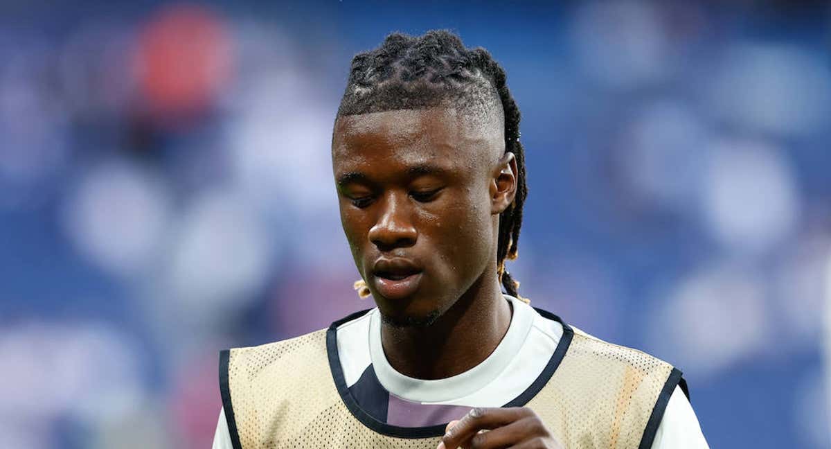 Eduardo Camavinga calentando antes del Real Madrid-Union Berlin./EP