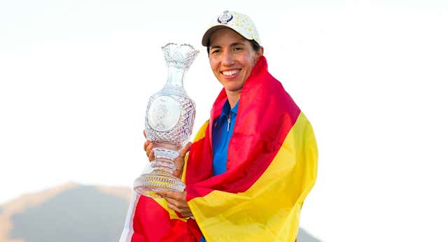 La charla en el peor momento que llevó a Carlota Ciganda a la gloria de la Solheim Cup: «Hazlo delante de tu país»