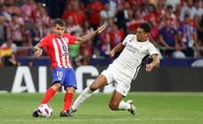 Ángel Correa sufre un esguince de rodilla por la entrada de Bellingham en el derbi