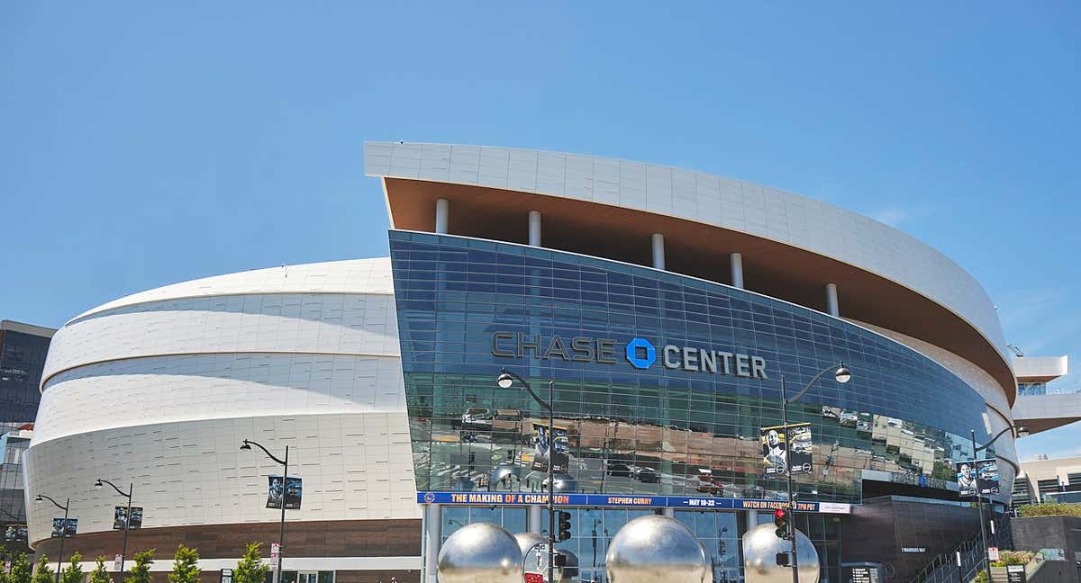 Imagen del Chase Center, pabellón donde jugaría la franquicia de los Warriors en la WNBA./NBA