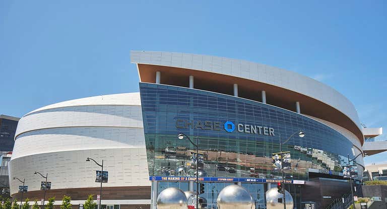 Imagen del Chase Center, pabellón donde jugaría la franquicia de los Warriors en la WNBA.