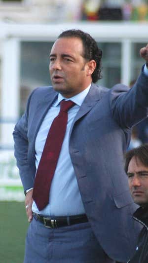 Bordalás, en un partido con el Alicante CF.
