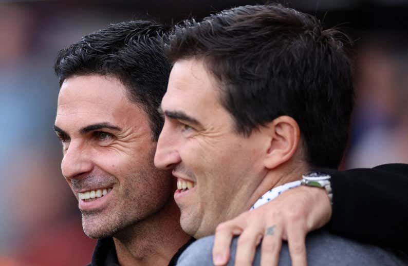 Arteta se lleva ante Iraola un derbi de Antiguoko: «Hubiera sido un sueño tener un jugador como él»