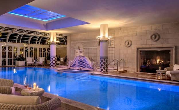 Una de las piscinas del hotel.