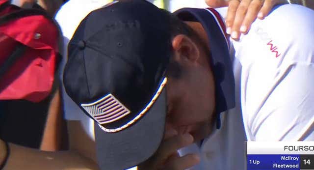 El llanto de un impotente número 1 ante la mayor paliza en la historia de la Ryder Cup