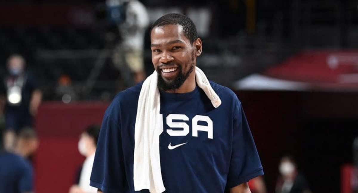 Kevin Durant, con la Selección Estadounidense./AFP