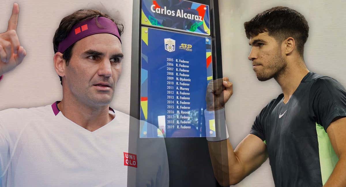 Alcaraz ocupará el vestuario de siempre de Roger Federer en Shanghai. /RELEVO