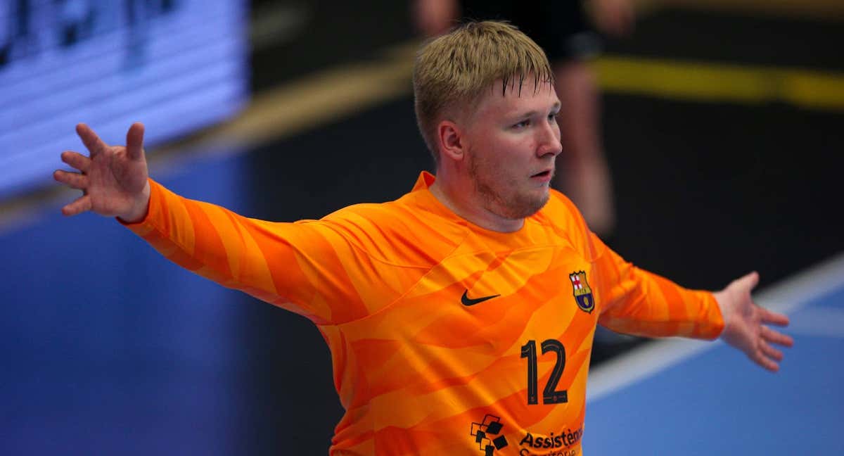 Emil Nielsen (26), en un partido de Champions frente al Porto. /DIOGO CARDOSO / GETTY