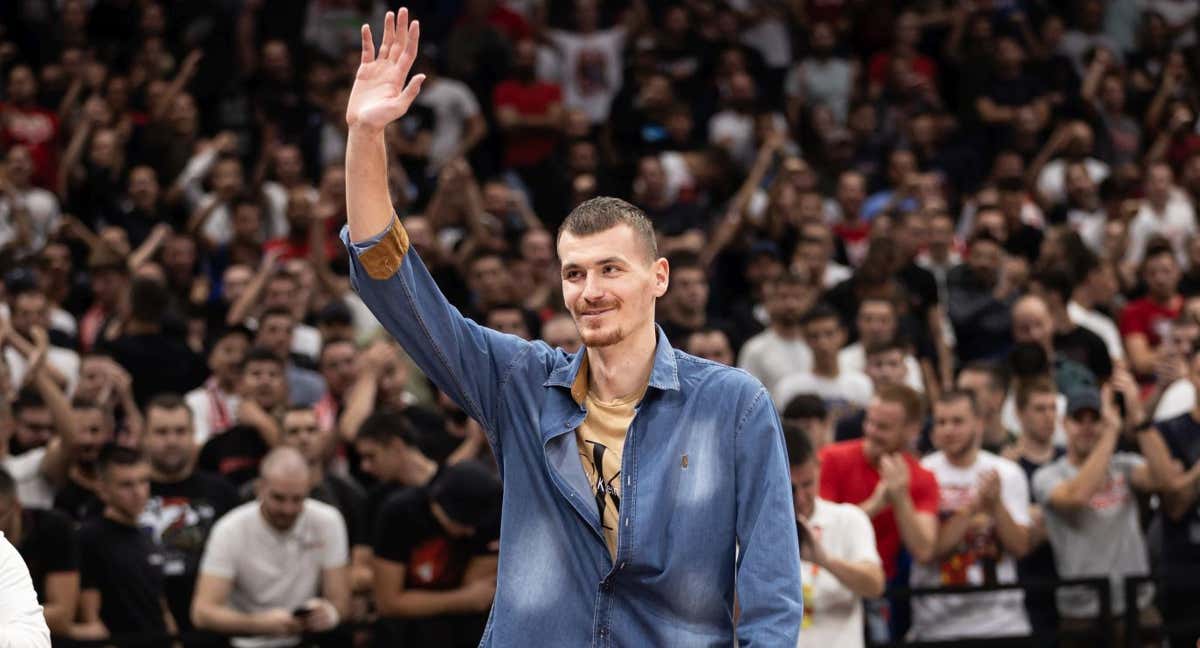 Borisa Simanic, durante el Estrella Roja - Asvel. /GETTY IMAGES