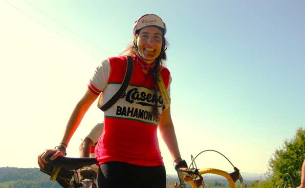 La española María Pascual durante la carrera.  Julio Ocampo