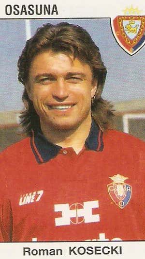 Cromo de Kosecki en su única temporada en Osasuna.