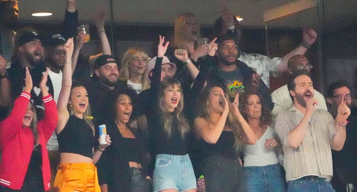 Taylor Swift durante el último partido de los Kansas City Chiefs./USA TODAY SPORTS