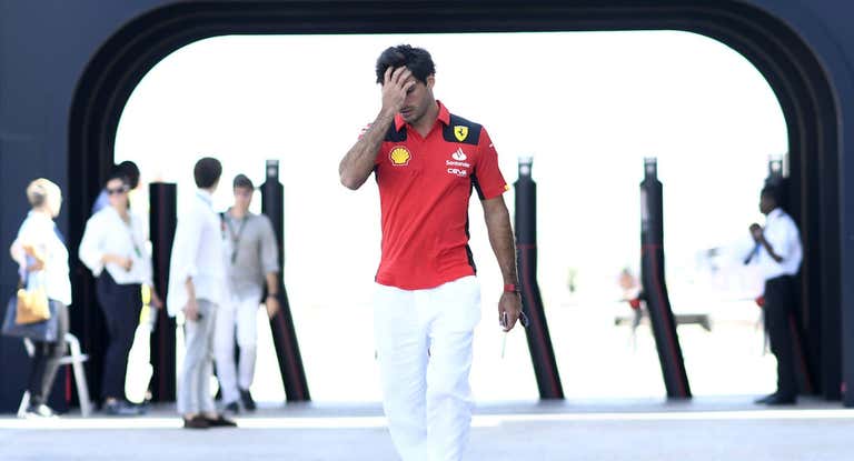 Carlos Sainz, en Catar.