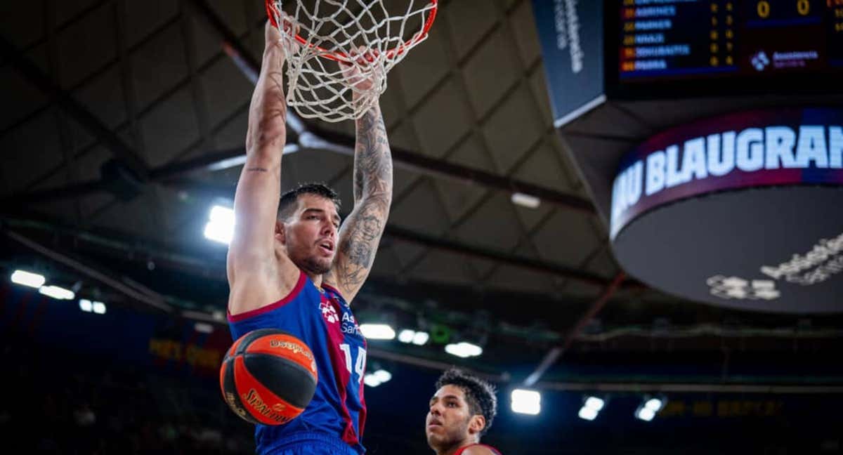Willy Hernangómez se cuelga del aro en el triunfo ante MoraBanc Andorra. /ACB Photo / S. Gordon