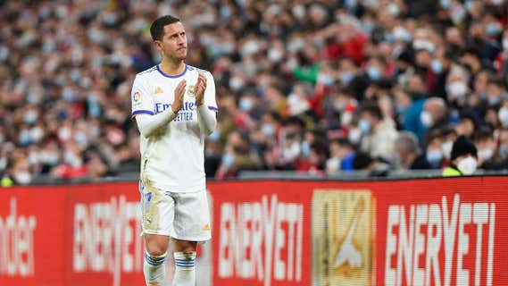 Hazard, en un partido con el Madrid./EFE