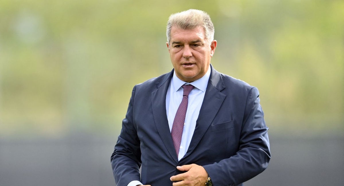 Joan Laporta durante un acto del Barcelona.