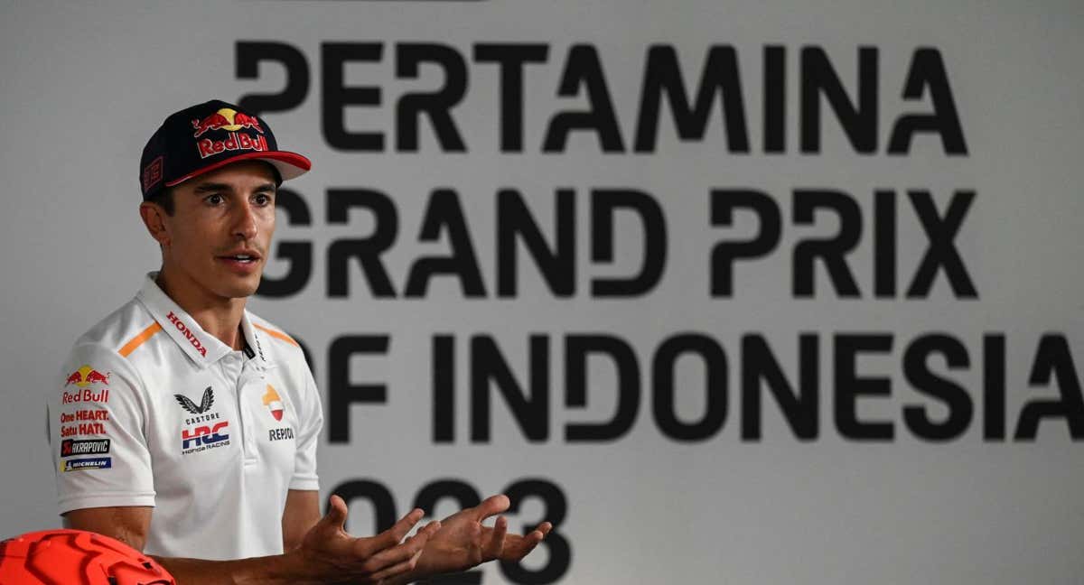 Marc Márquez en el GP de Indonesia.