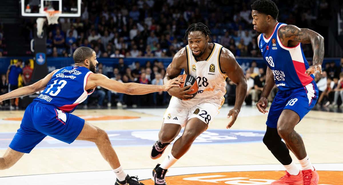 Guerschon Yabusele, durante el partido ante Anadolu Efes.