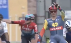 Comprarse un maillot y un casco cuesta más que la multa por la temeraria colleja que pone en riesgo al pelotón
