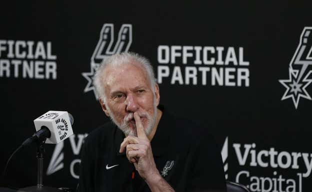 Gregg Popovich.  GETTY IMAGES