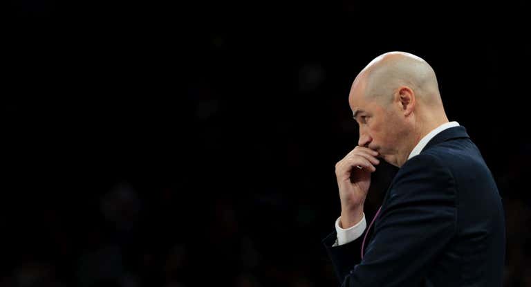 Joan Peñarroya, durante un partido con Baskonia.