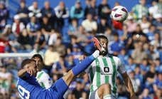Getafe y Betis rescatan un punto en sus deficiencias
