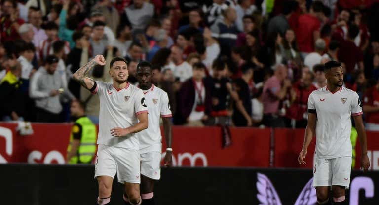 El Sevilla jugó su mejor partido del curso.