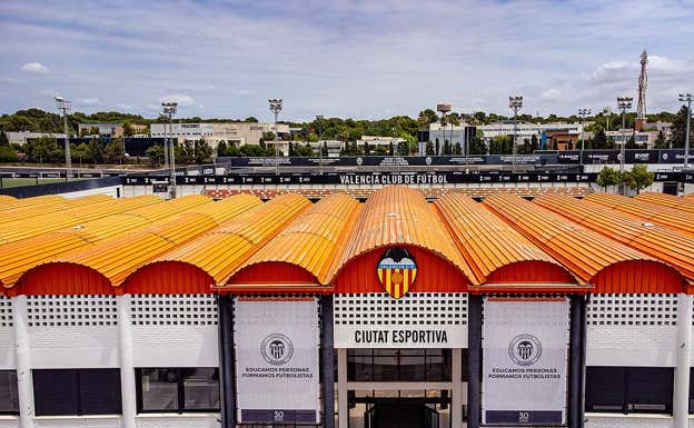 La sede de la Academia del Valencia CF, en Paterna.  Valencia C.F