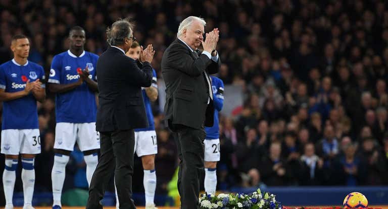 Bill Kenwright, en Goodison Park.
