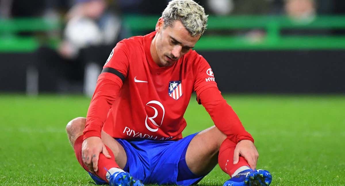 Griezmann, en una acción del partido entre el Celtic y el Atlético de Madrid. /AFP