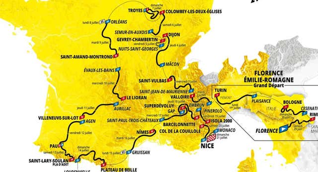 El Tour 2024 presenta un trazado atípico: sin final en París, con menos montaña y tramos de tierra