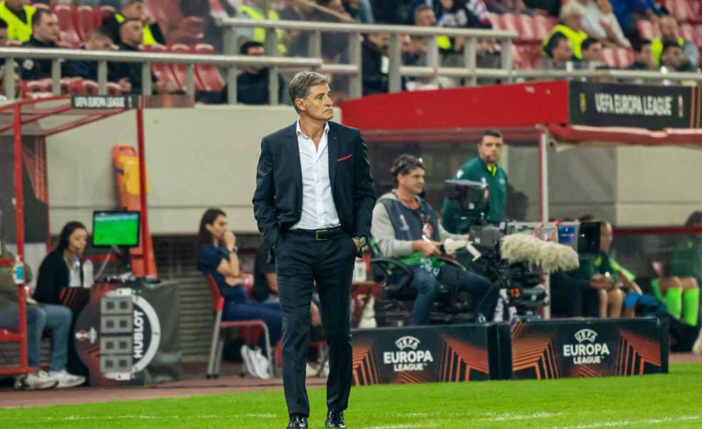 Míchel, en su última etapa como entrenador. /AFP