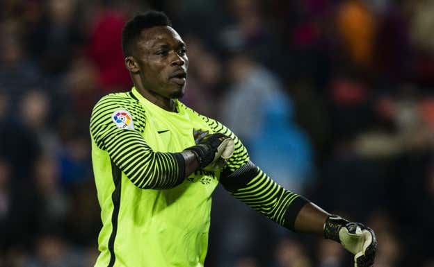 Kameni durante un partido con el Málaga. SUR