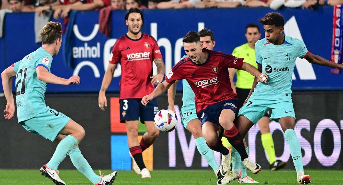 Raúl García de Haro, en el último Osasuna-Barcelona./EFE